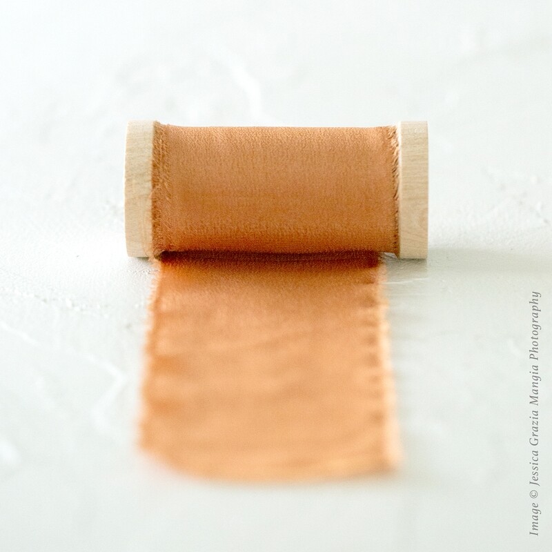 Copper Penny | Luxe Silk Ribbon | 100% Silk
