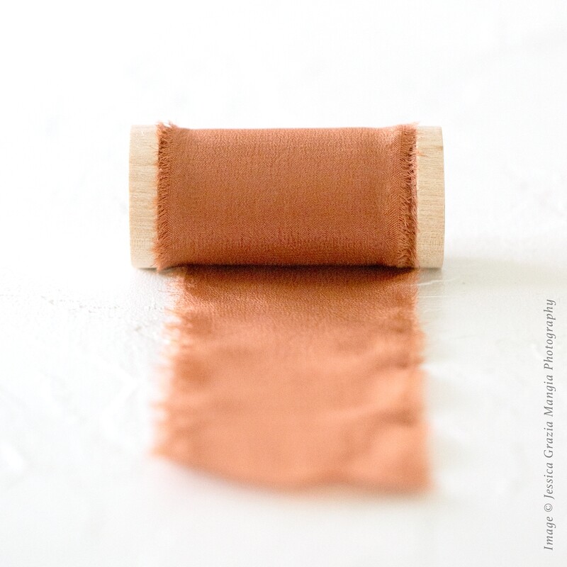 Tuscan Clay | Luxe Silk Ribbon | 100% Silk