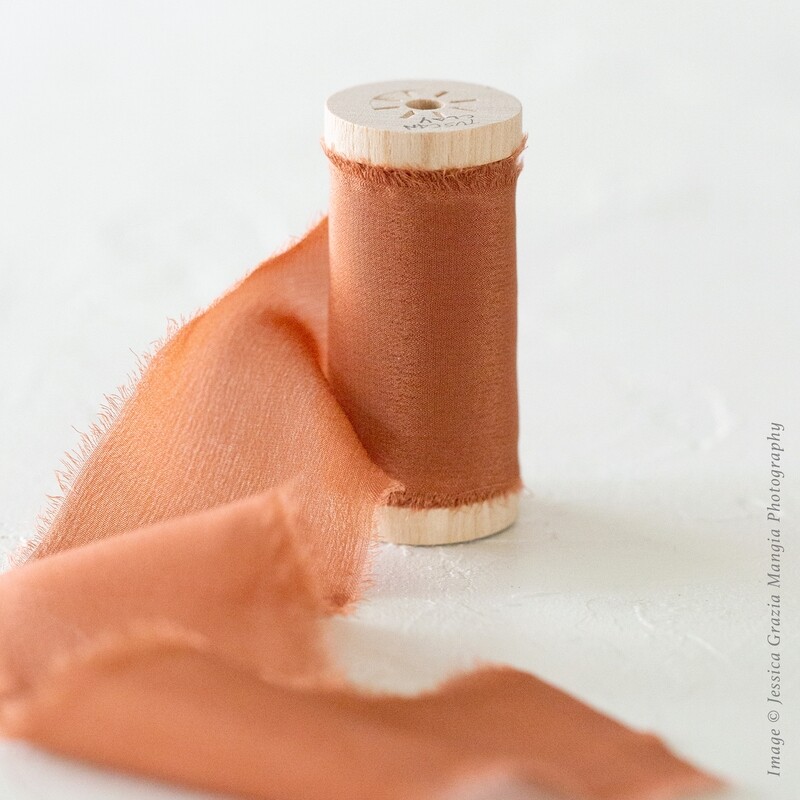 Tuscan Clay | Luxe Silk Ribbon | 100% Silk
