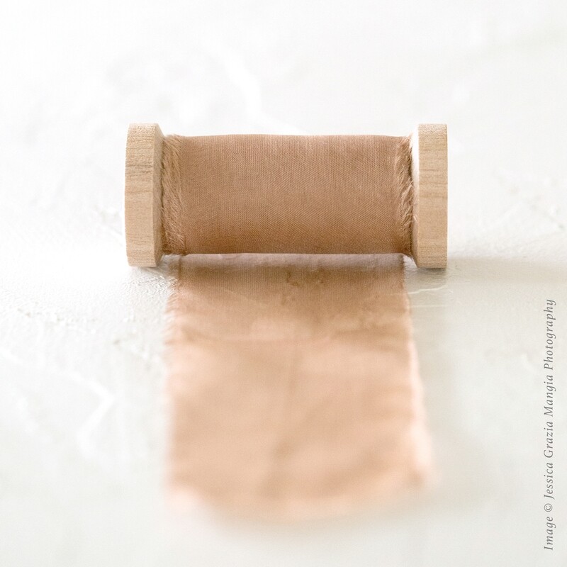 Cinnamon | Silk Ribbon | 100% Silk Chiffon