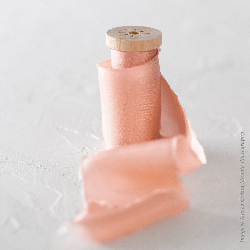 Rose Gold | Classic Silk Ribbon | 100% Silk