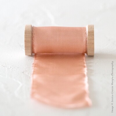 Rose Gold | Classic Silk Ribbon | 100% Silk