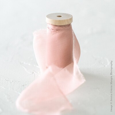 Petal | Crinkle Silk Ribbon | 100% Silk Chiffon