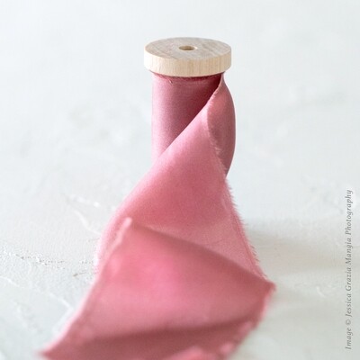 Blushed Mauve | Classic Silk Ribbon | 100% Silk