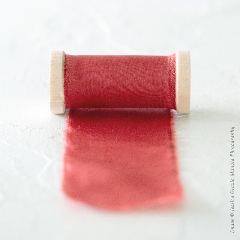 Pomegranate | Classic Silk Ribbon | 100% Silk