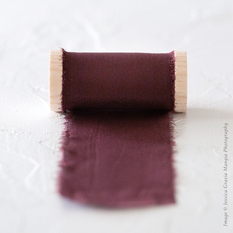 Rum Raisin | Luxe Silk Ribbon | 100% Silk