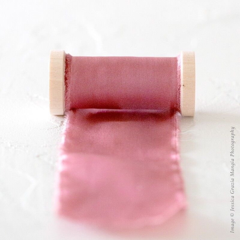 Blushed Mauve | Classic Silk Ribbon | 100% Silk