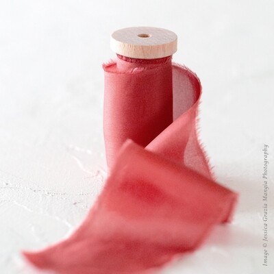 Pomegranate | Classic Silk Ribbon | 100% Silk
