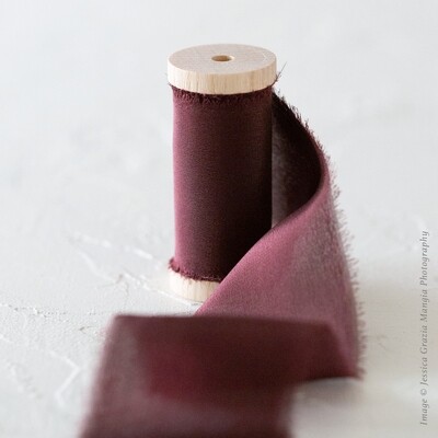 Rum Raisin | Luxe Silk Ribbon | 100% Silk