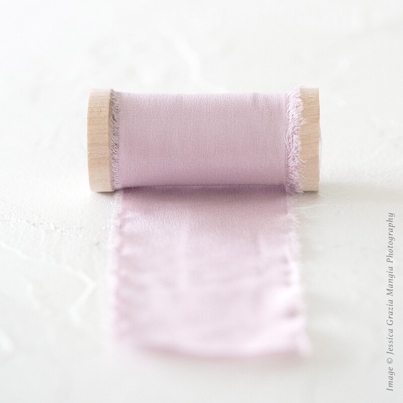 Pink Lilac | Luxe Silk Ribbon | 100% Silk