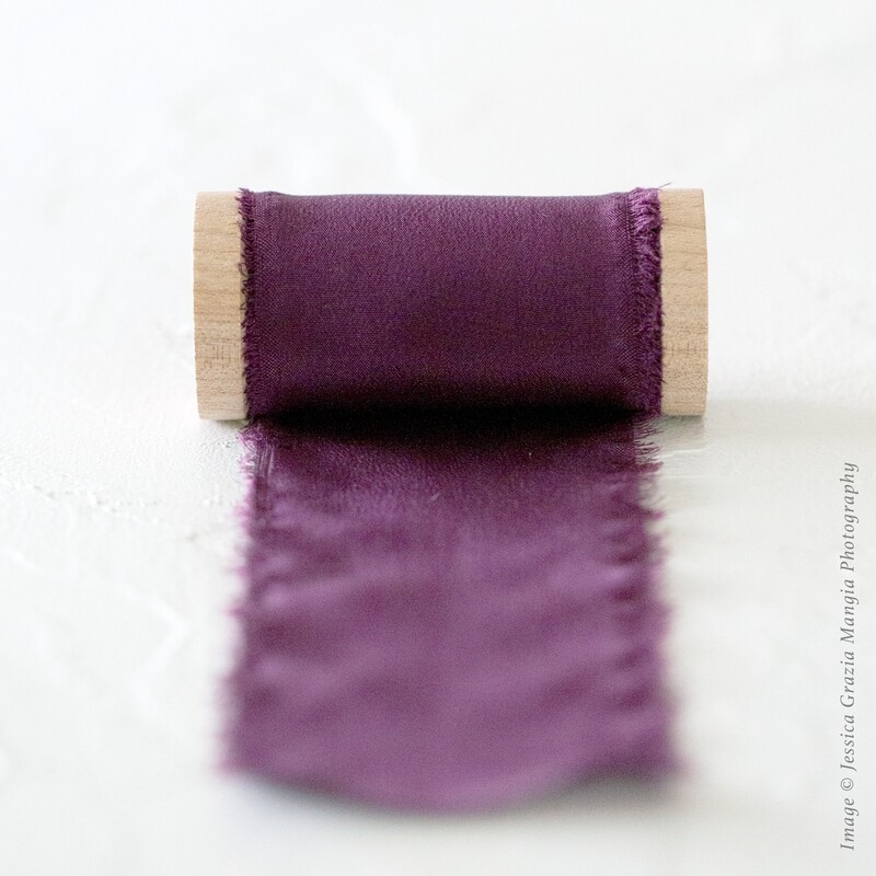 Sangria | Luxe Silk Ribbon | 100% Silk