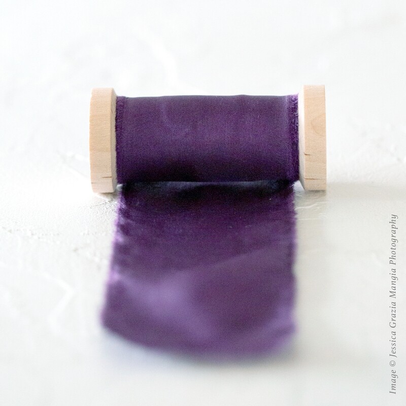 Plum | Classic Silk Ribbon | 100% Silk