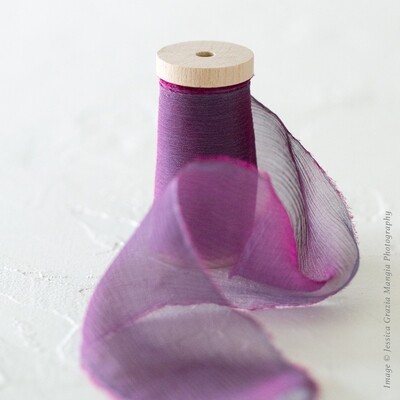 Fairytale | Crinkle Silk Ribbon | 100% Silk Chiffon