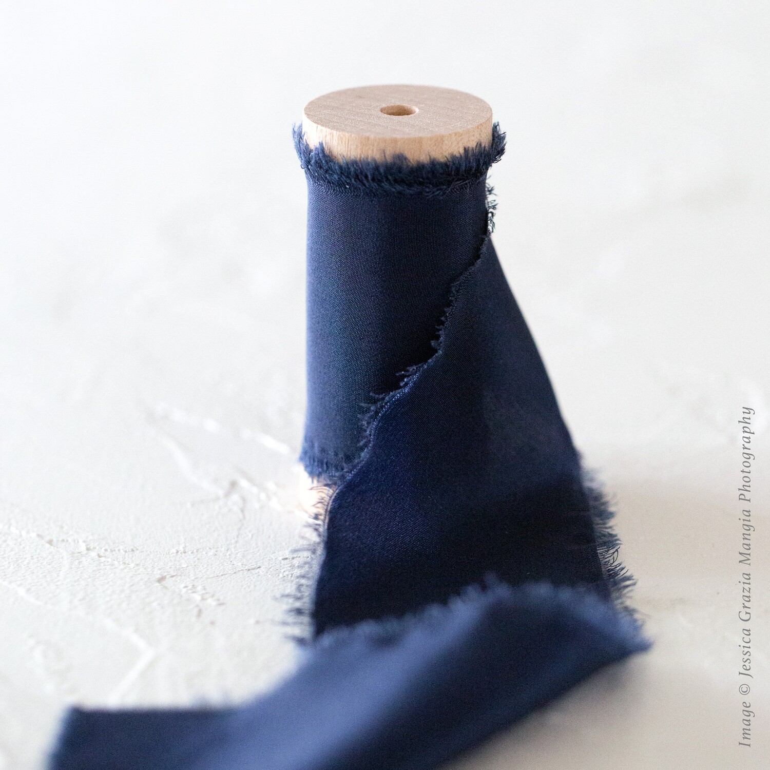 Navy | Luxe Silk Ribbon | 100% Silk