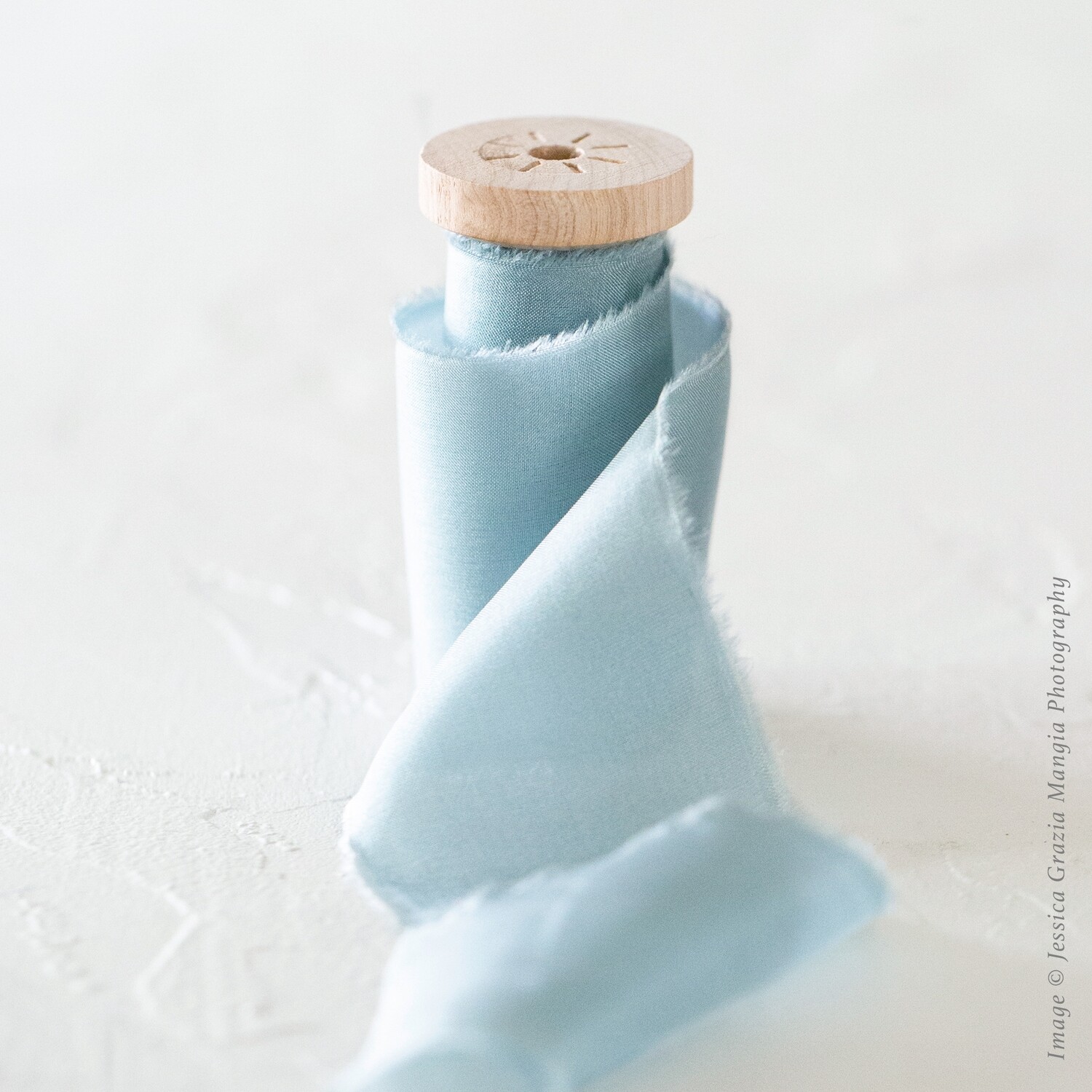 Ice Blue | Classic Silk Ribbon | 100% Silk