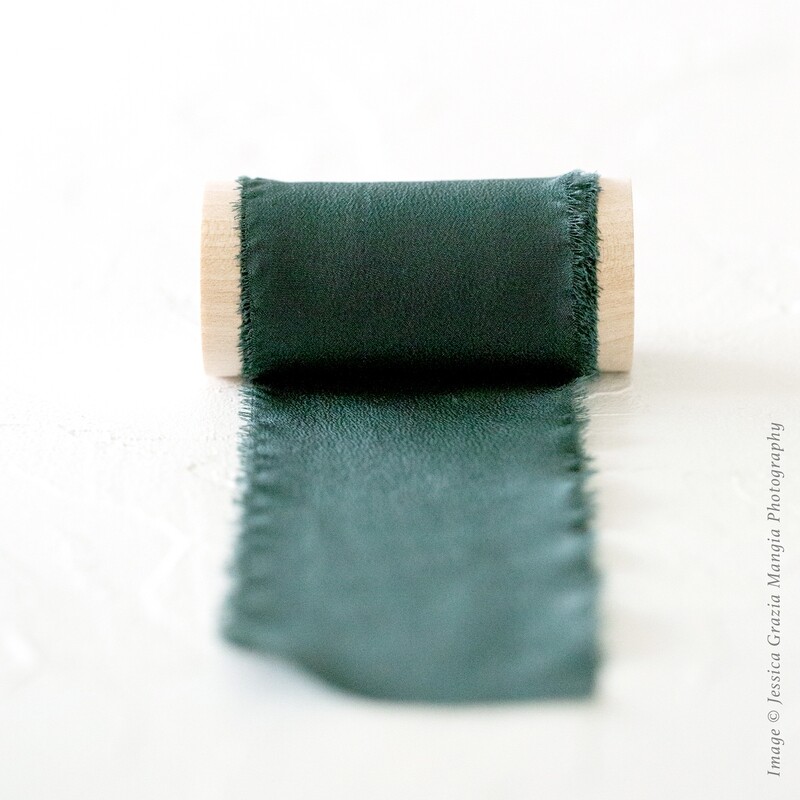 Evergreen | Luxe Silk Ribbon | 100% Silk