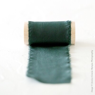 Evergreen | Luxe Silk Ribbon | 100% Silk