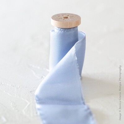 Blue Hydrangea | Classic Silk Ribbon | 100% Silk
