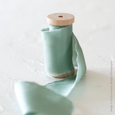 Sage | Classic Silk Ribbon | 100% Silk
