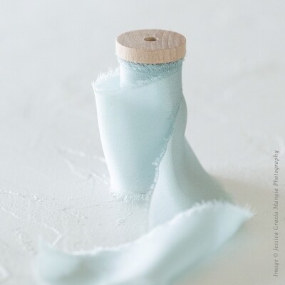 Sea Glass | Luxe Silk Ribbon | 100% Silk