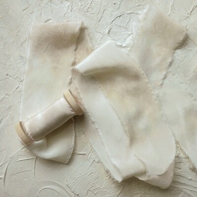 Buttercream | Artist Series Luxe Silk Ribbon | 100% Silk