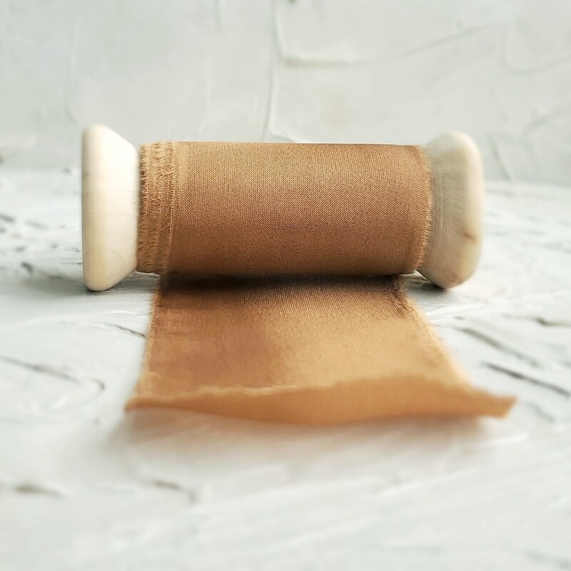 Autumn Copper | Classic Silk Ribbon | 100% Silk