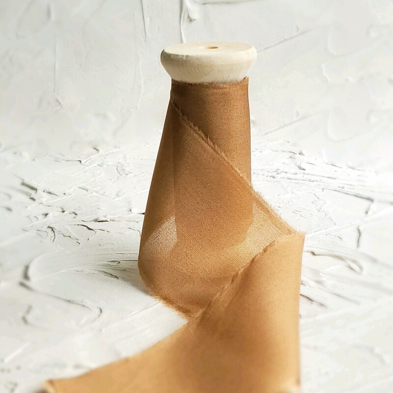 Autumn Copper | Classic Silk Ribbon | 100% Silk