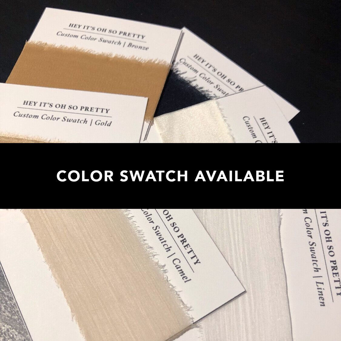 Sample Swatches | Silk Ribbon | 100% Silk