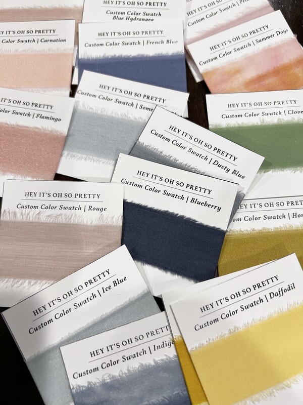 Full Swatch Set | Cards | Silk Ribbon | 100% Silk |
