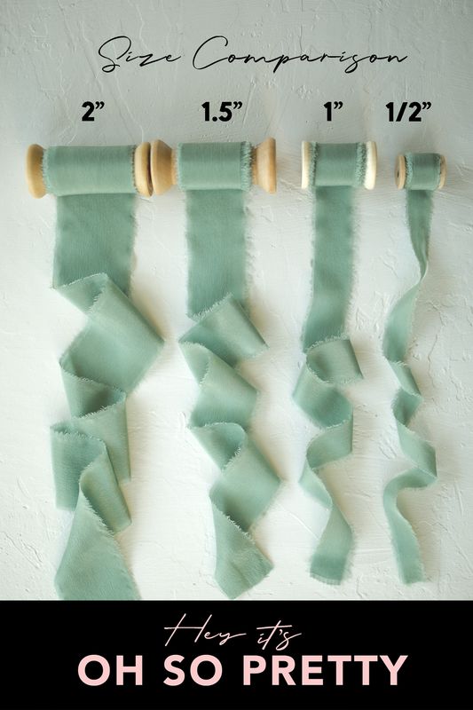 Sage | Classic Silk Ribbon | 100% Silk