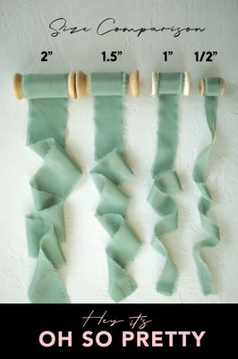 Sage | Classic Silk Ribbon | 100% Silk