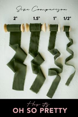 Olive | Classic Silk Ribbon | 100% Silk