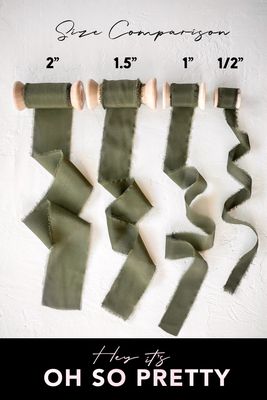 Light Olive *NEW* | Luxe Silk Ribbon | 100% Silk