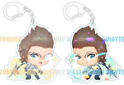 FFXV - Ignis Double-sided Holo Charm
