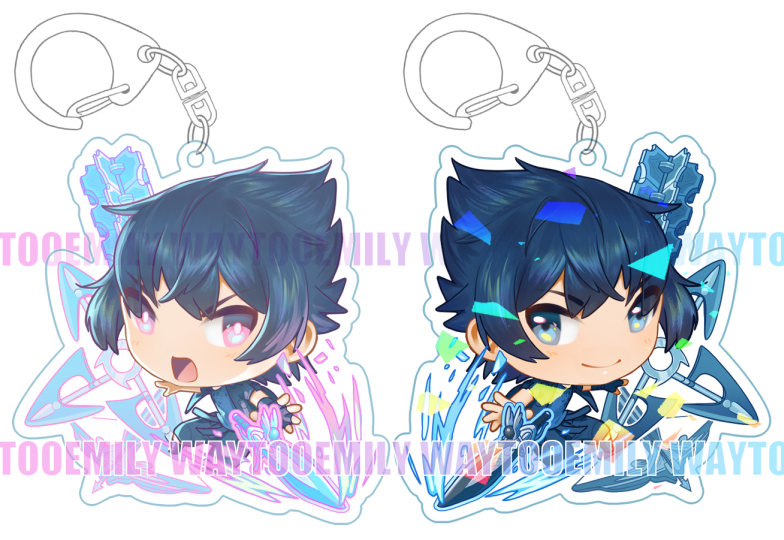FFXV - Noctis Double-sided Holo Charm