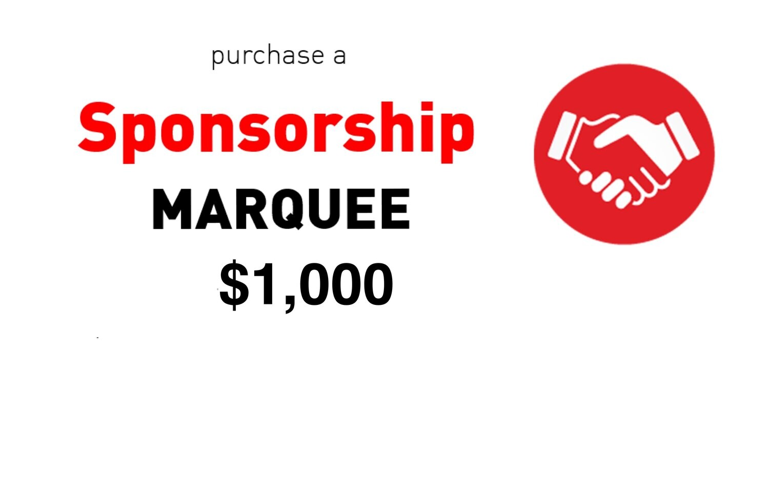 Sponsorship Level 1 - Marquee