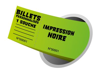 BILLET IMPRESSION NOIRE