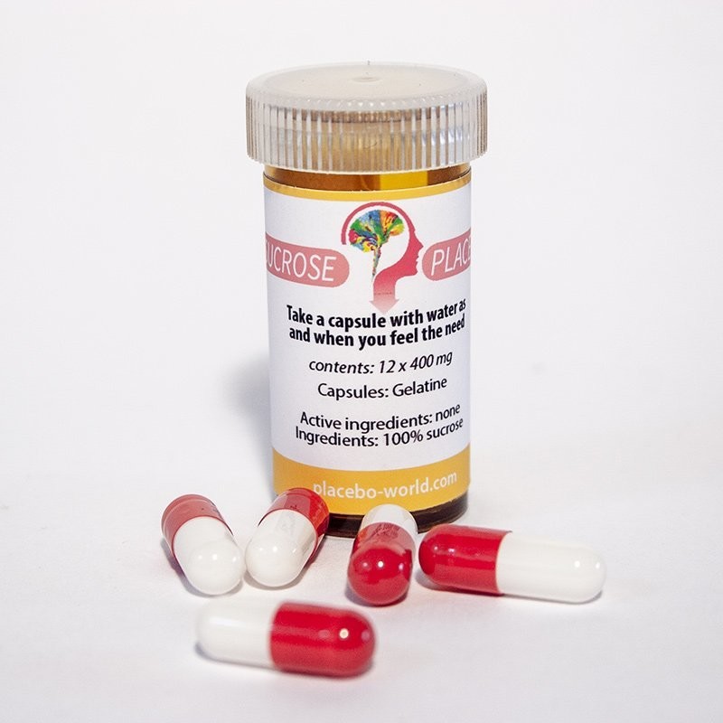12 x 400mg gelatine capsules containing SUCROSE granules