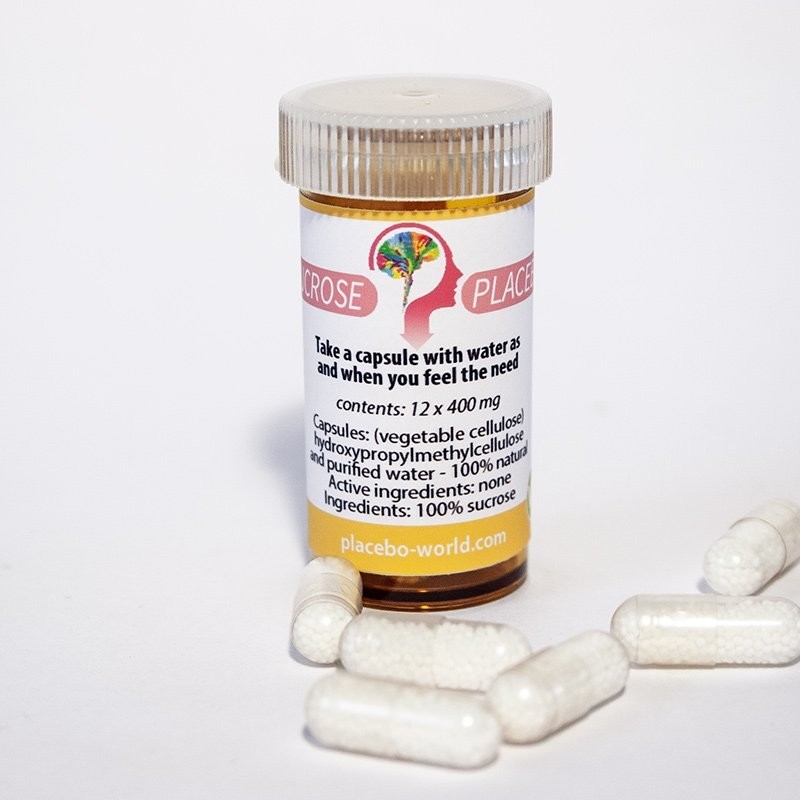 12 x 400mg vegetarian capsules containing SUCROSE granules