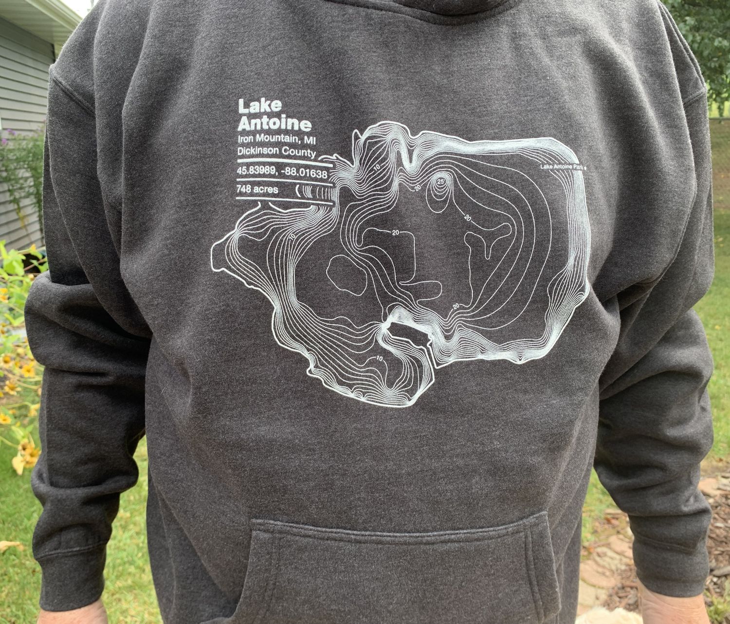 Lake Antoine Map Hoodie
