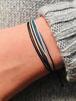 Puravida Jeepers Back The Blue Bracelet