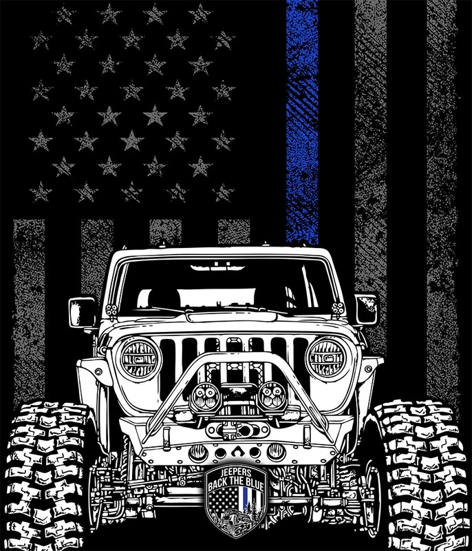 Thin Blue Line Garage Banner