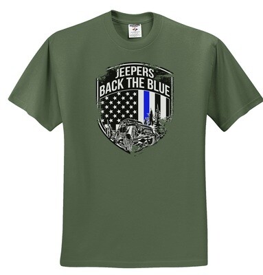 Grunge Logo Shirt | Military Green