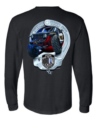 Handcuff Long Sleeve T-Shirt | Black