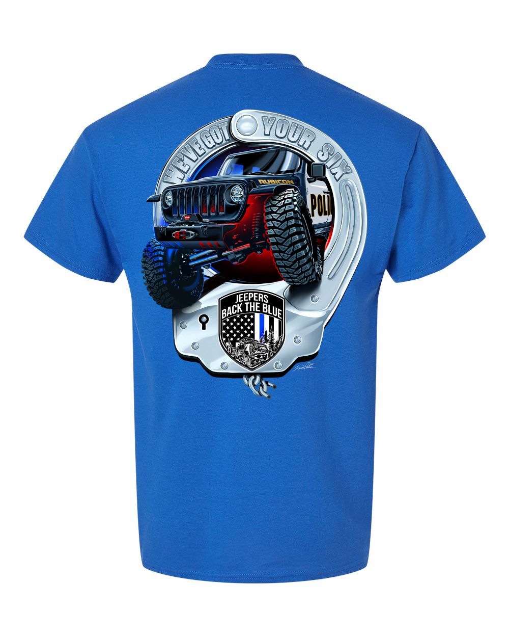 Handcuff T-Shirt | Royal Blue