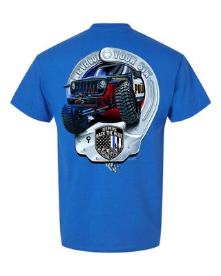 Handcuff T-Shirt | Royal Blue