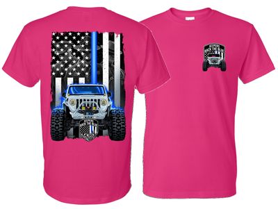 Thin Blue Line T-Shirt | Pink
