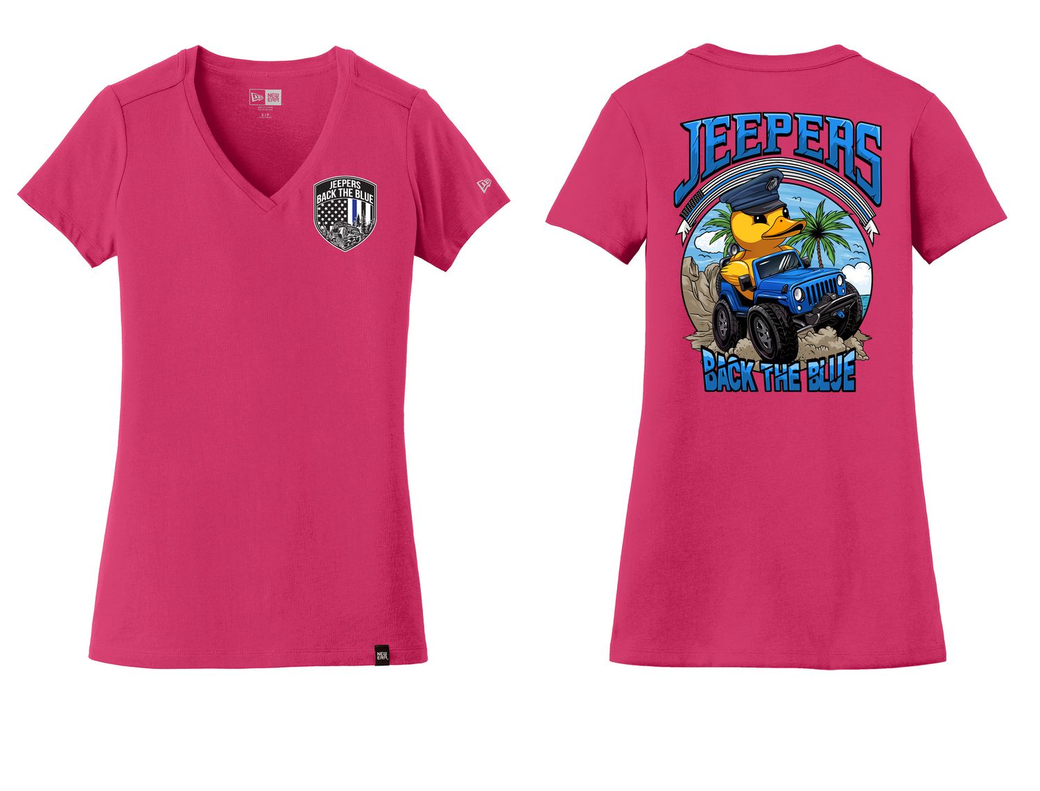 Beach Duck Women's V-Neck | Pink