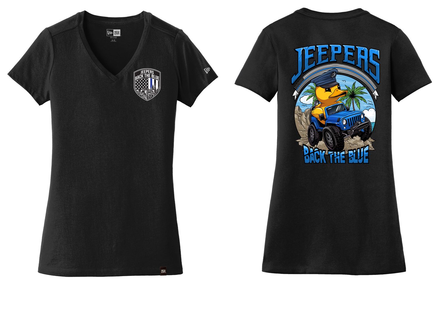Beach Duck Women's V-Neck | Black