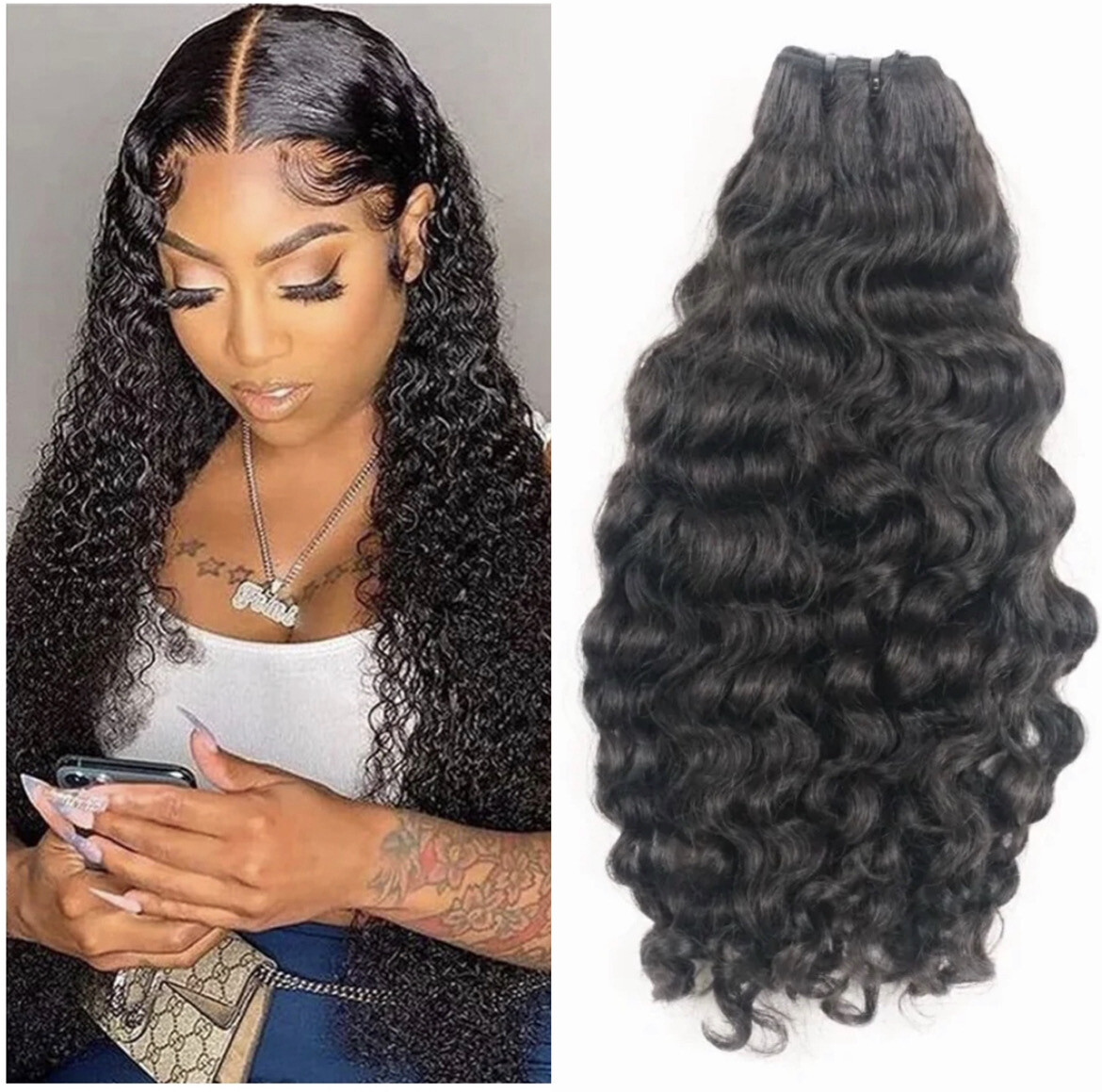 Virgin Indian Raw Curly 22”